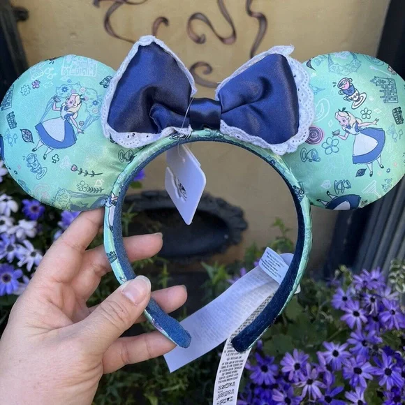 NWT Disney Alice in Wonderland Minnie Mouse Ears - Picture 1 of 6